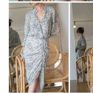 Lilyful long sleeve ruched dress